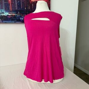 Vibrant Fuchsia Sleeveless Tank Top